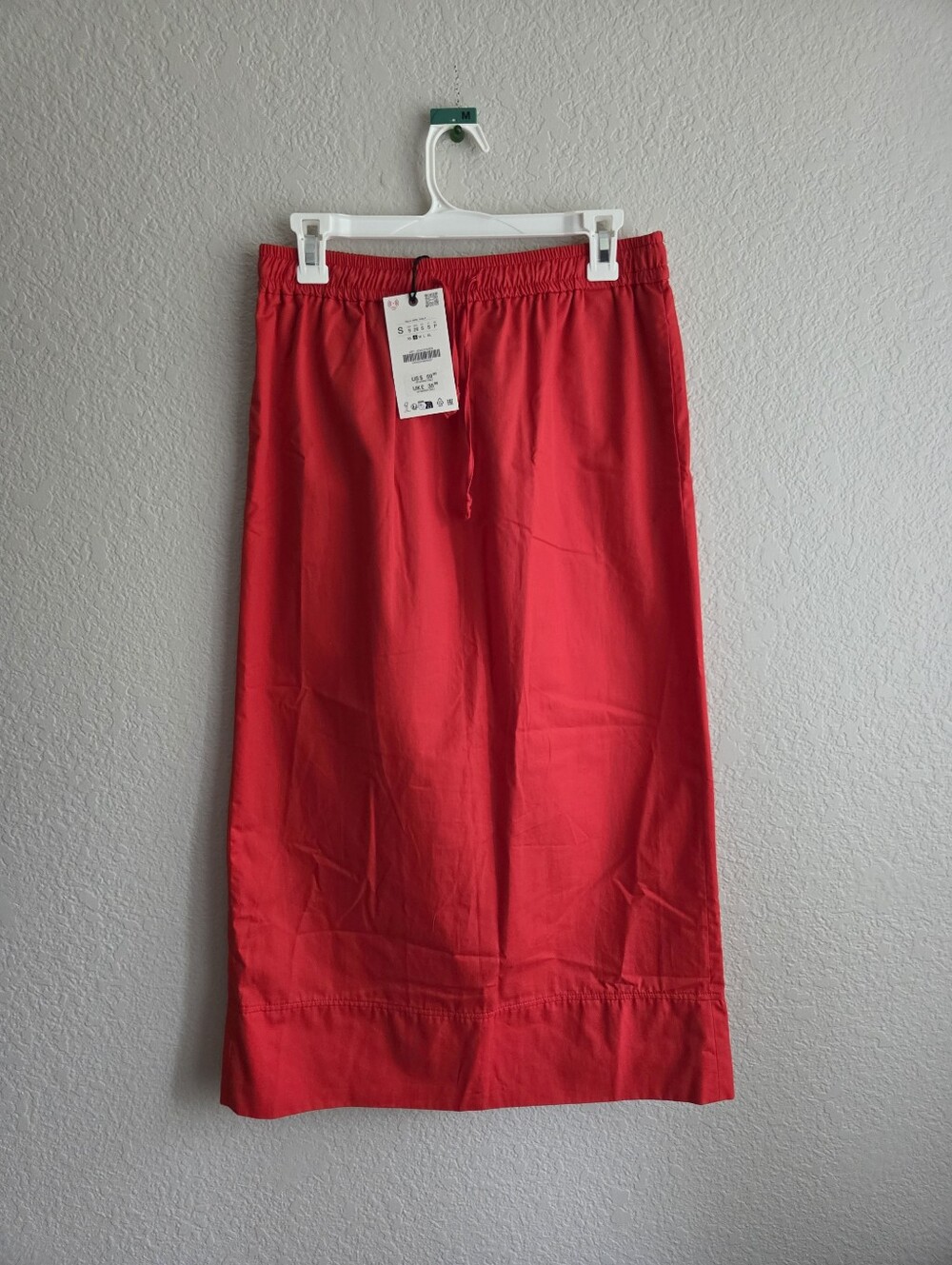 New ZARA 100% cotton Skirt With Pockets